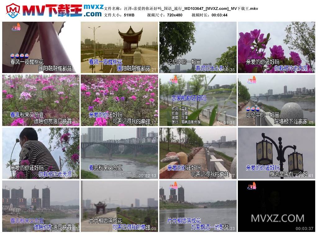 汪泽-亲爱的你还好吗_国语_流行_MD103647